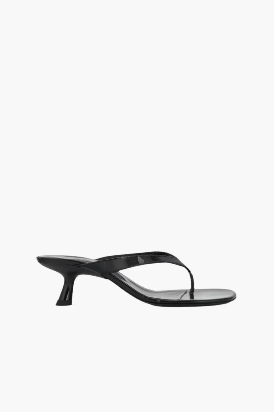 NEW SIMON MILLER women's beep thong sandal in black